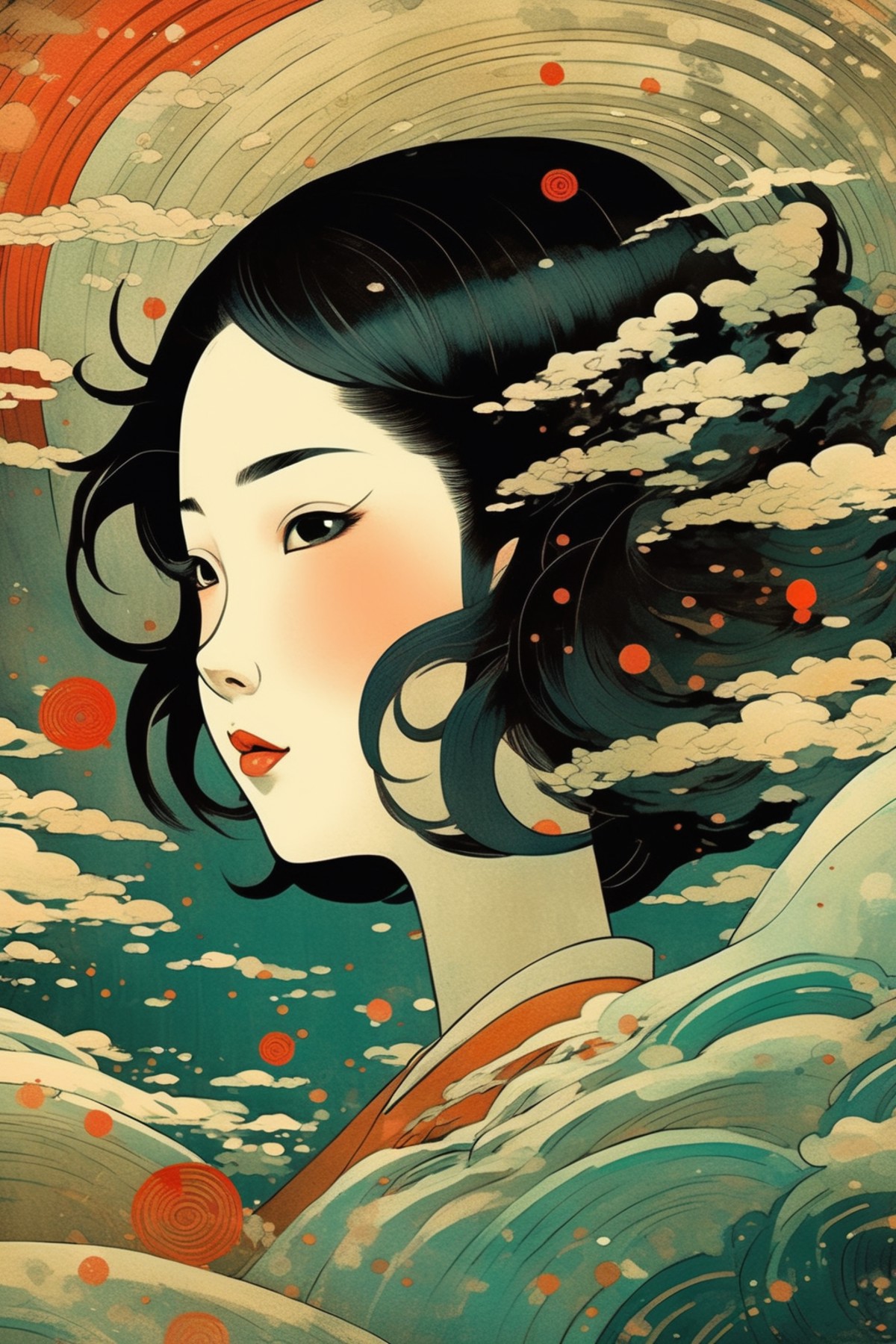 00733-2377836036-_lora_Victo Ngai Style_1_Victo Ngai Style - minimalist abstract Japanese art illustration that play with colour and dark shadows.png